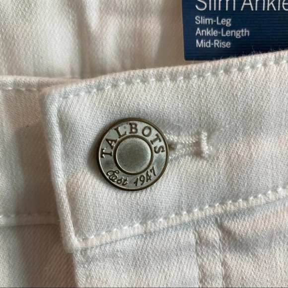 TALBOTS Sz 8P Flawless Slim Ankle Jeans  NWT - Picture 3 of 9